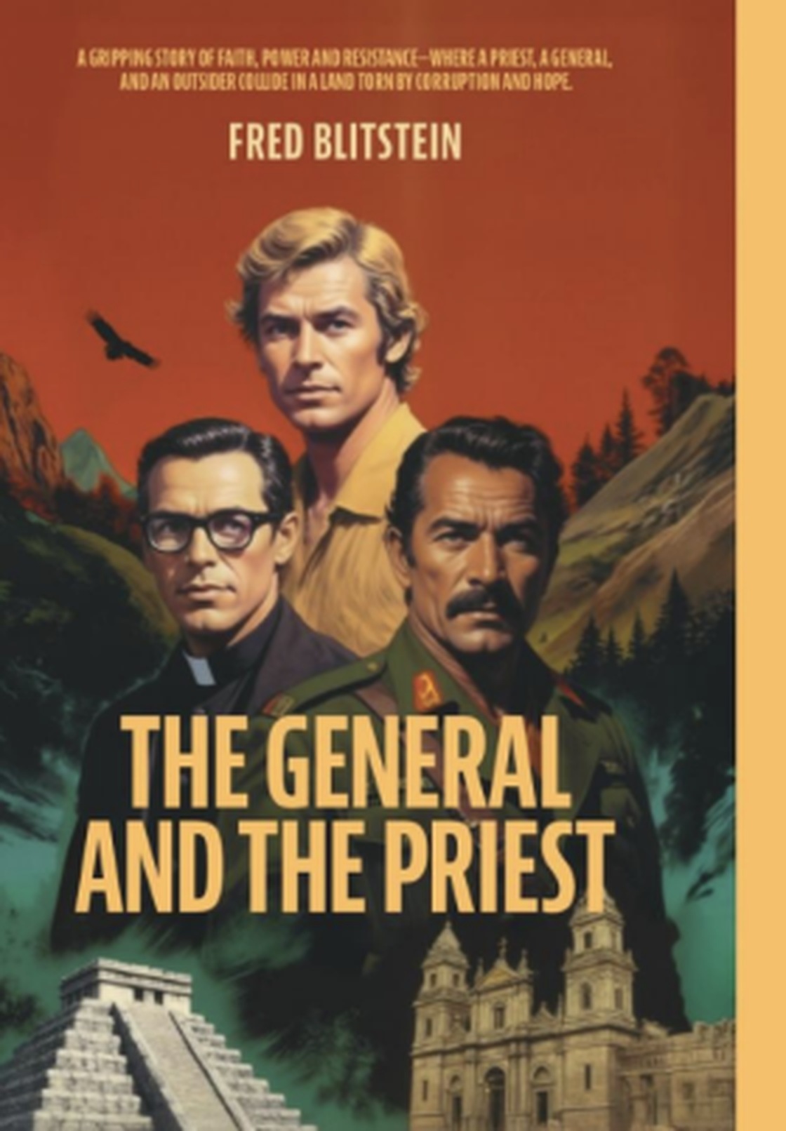 The front cover of The General and the Priest by Fred Blitstein